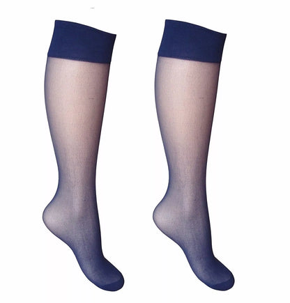 4 pairs- Women's knee highs 15 denier sheer socks
