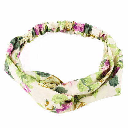 Floral Rose print knotted headband