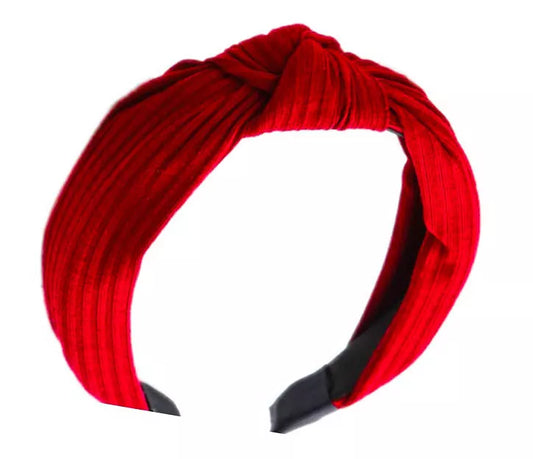 Textured classic top knot headband