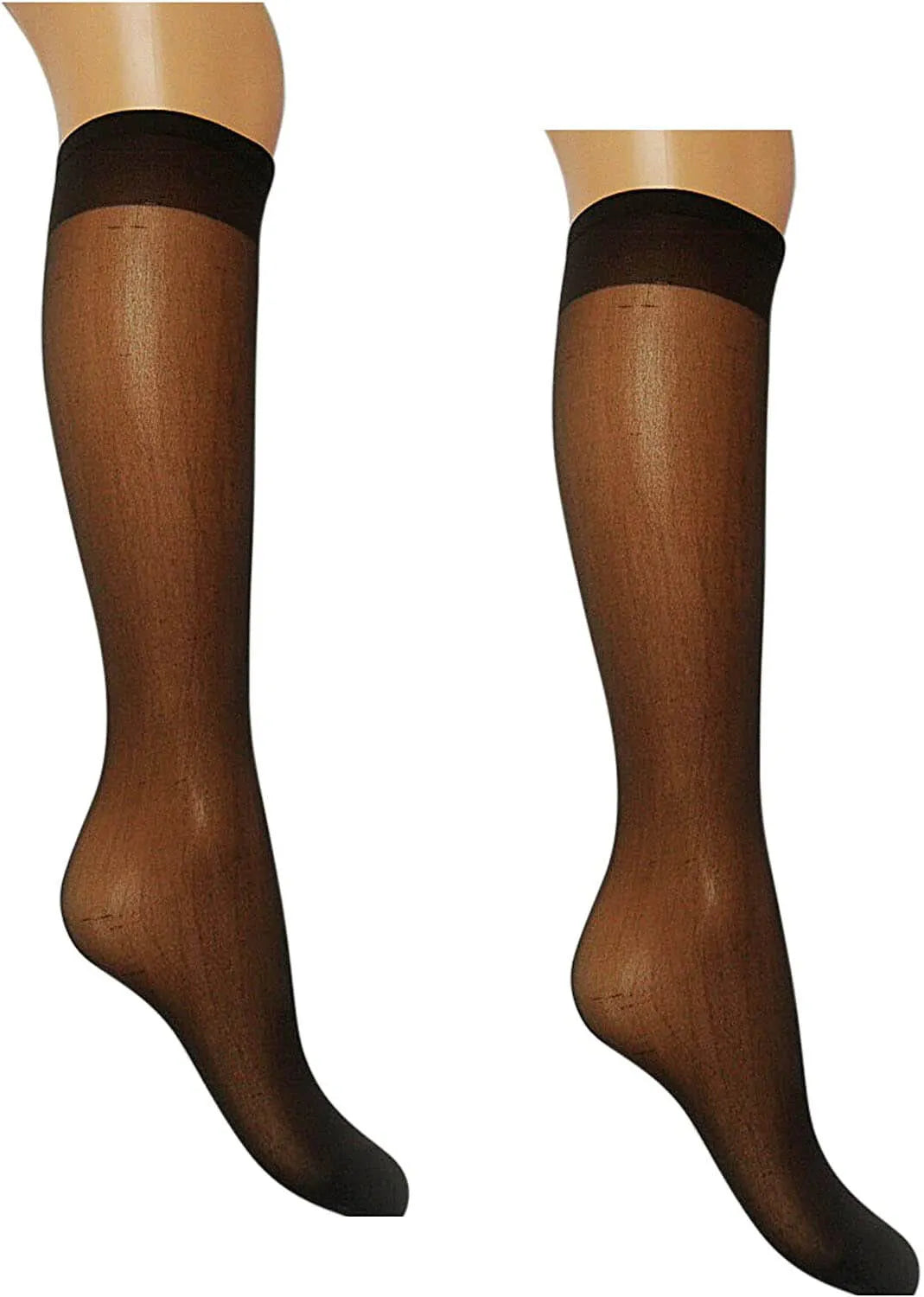 4 pairs- Women's knee highs 15 denier sheer socks