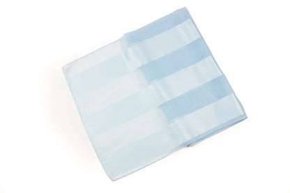 Plain satin scarf  striped