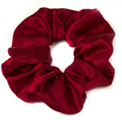 Large Luxurious Smooth Soft Silky Satin Plain Scrunchie