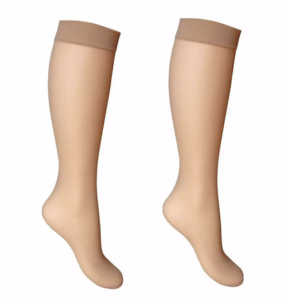 4 pairs- Women's knee highs 15 denier sheer socks