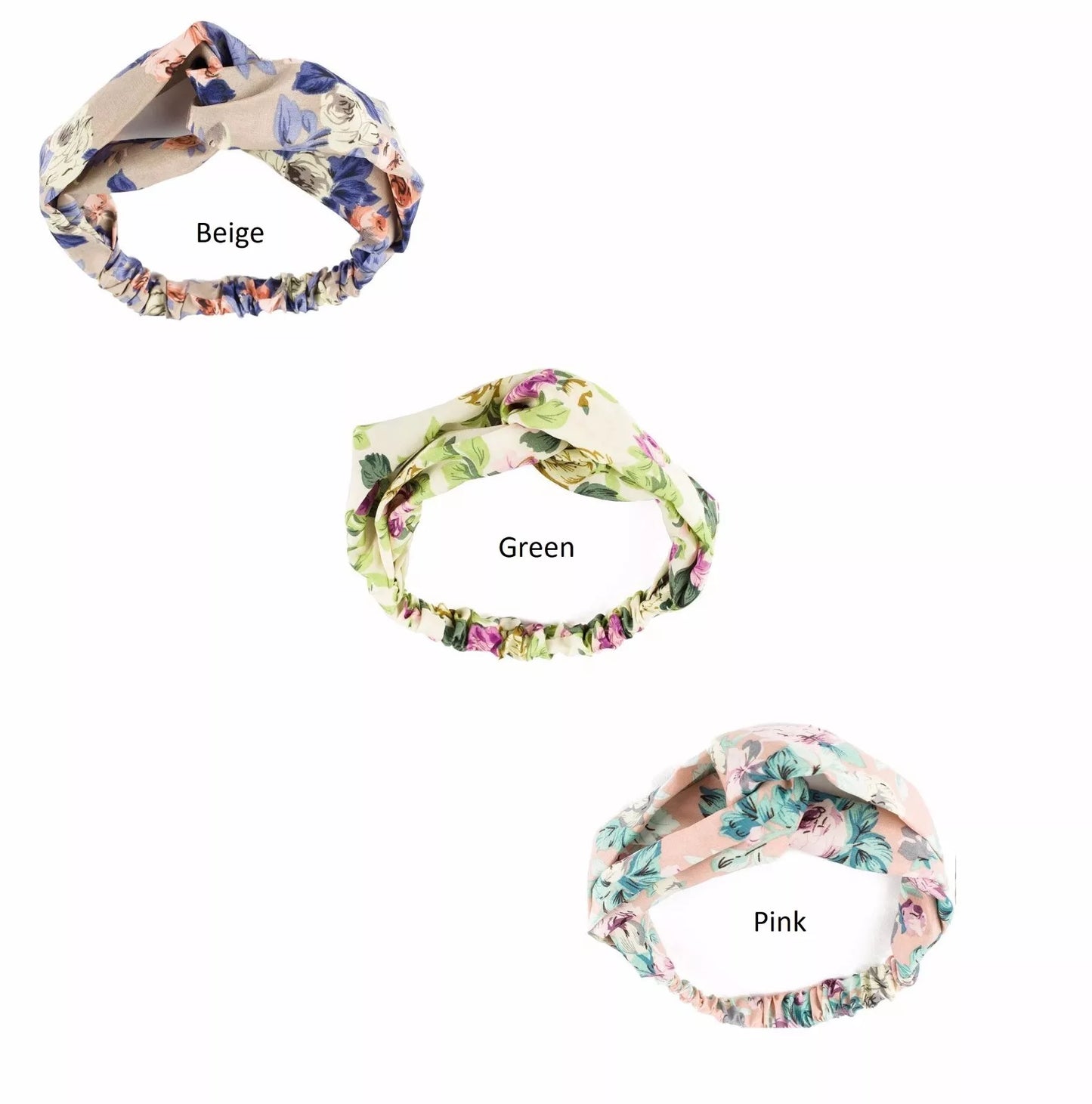 Floral Rose print knotted headband