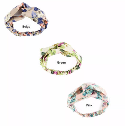 Floral Rose print knotted headband