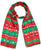 Red Green Stripe- Snow Crystal