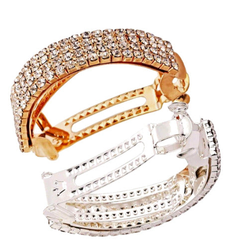Diamante Semi circle ponytail holder