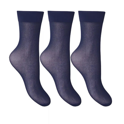 3 Pair soft sheer anklet socks