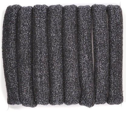 set of 8 glitter large jersey elastic