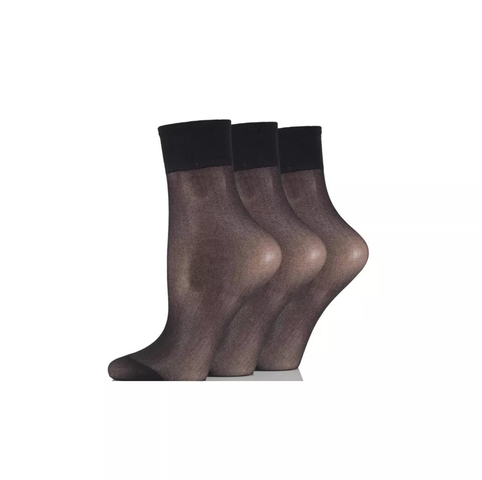 Glossy Sheer Anklet Socks