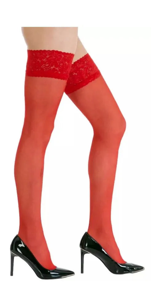 Lace Top Sheer Holdups Stocking for women