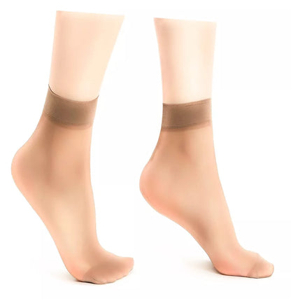 Glossy Sheer Anklet Socks