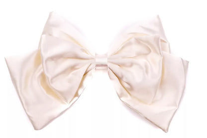 Silk satin plain Bow hair barrette