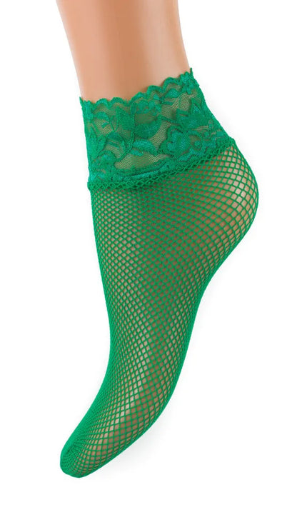 Fishnet ankle Socks Lace top