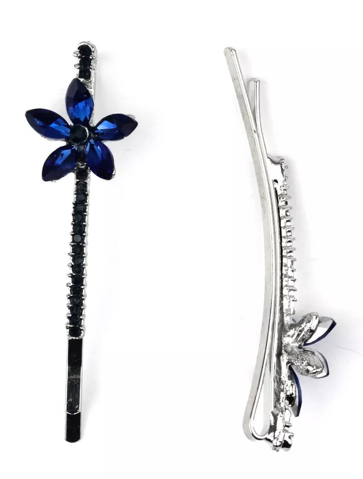 Slides with a dazzling diamante, hairpin clips, grips, and a crystal