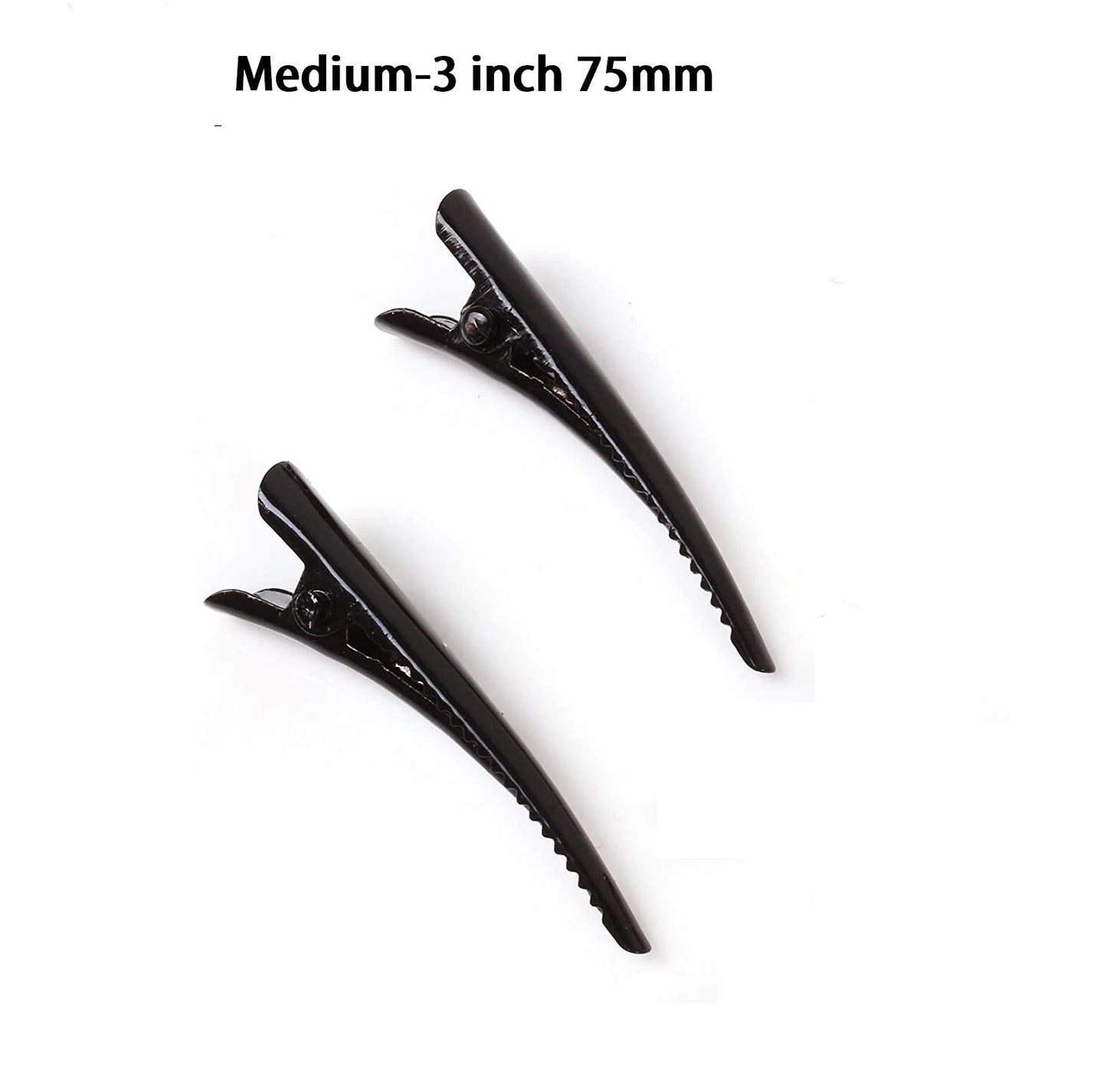 Large Metal Beak Hair Clip Concorde Pelican Clip with Crystals Glitter for Women Hair Styling