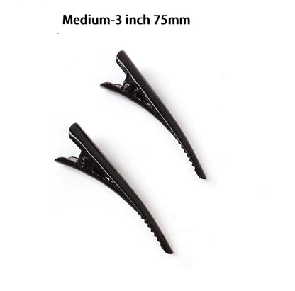 Large Metal Beak Hair Clip Concorde Pelican Clip with Crystals Glitter for Women Hair Styling