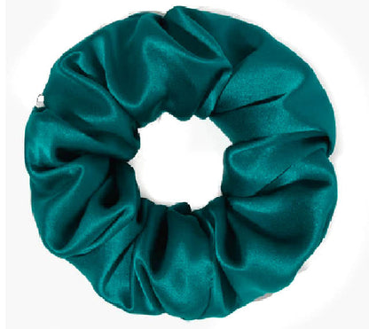 Large Plain Satin Hair Scrunchie