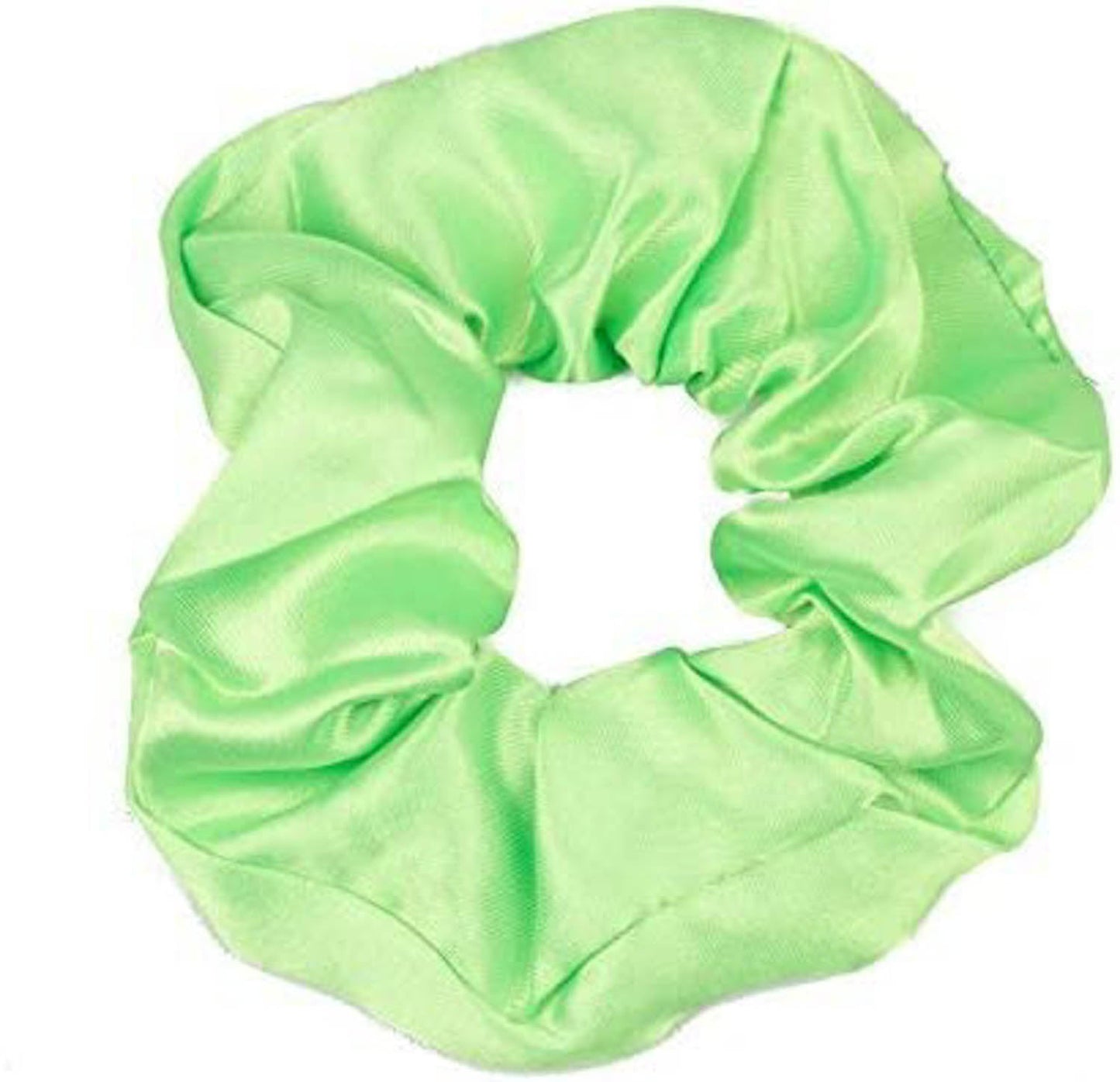 Large Plain Satin Hair Scrunchie