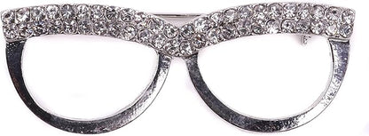 Opticians' Brooch Diamante Eyeglasses Pin for Spectacles Brooch