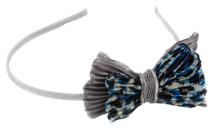 Skinny Alice Hair Band with Leopard Print Bow – Stylish Thin Headband