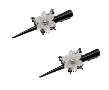 Large Metal Beak Hair Clip Concorde Pelican Clip with Crystals Glitter for Women Hair Styling