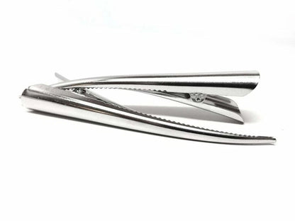 Large Metal Beak Hair Clip Concorde Pelican Clip with Crystals Glitter for Women Hair Styling
