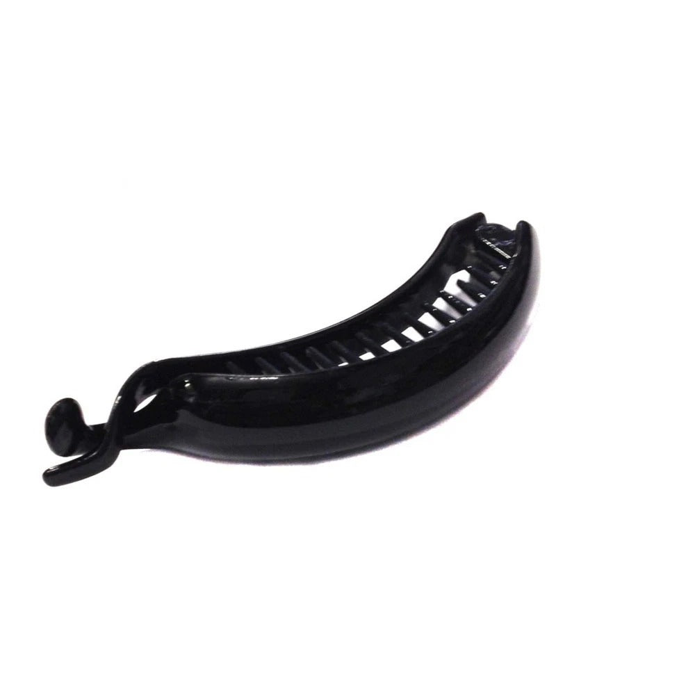 Mini Banana Hair Clip Small Ponytail Holder Ring Comb Plastic Hair Clip for Women